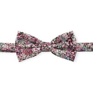 Mulberry Pink Ditsy Floral Pre-Tied Boys Bow Tie